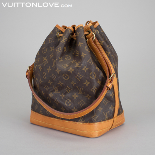 Vintage Louis Vuitton axelväska handväska NoéMonogram Canvas Vuitton Love